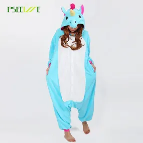 Animal Onesie Women Pajamas Stitch Unicorn Pajamas Onesie Adult Pajama Sets Cartoon Winter Flannel Warm Pyjamas Women
