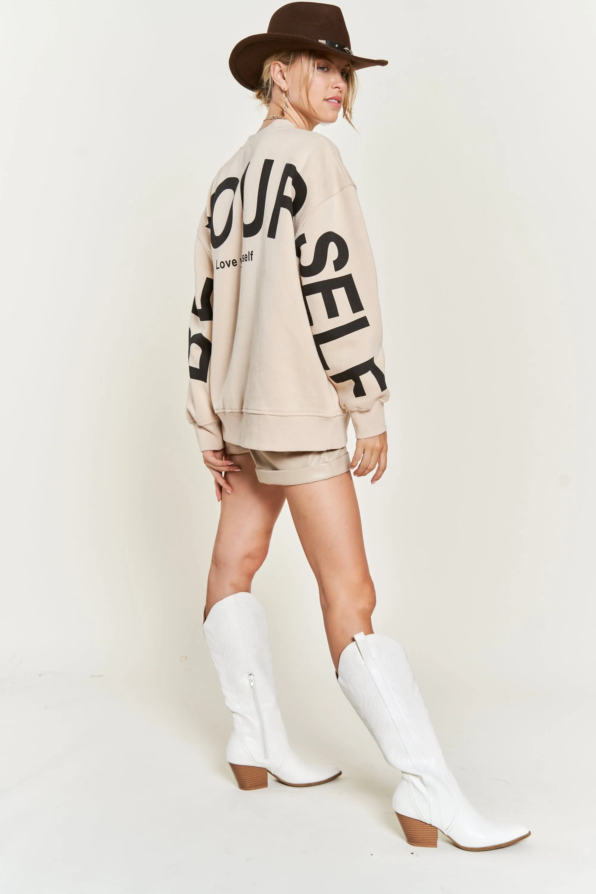 Be Yourself Pullover Sweatshirt