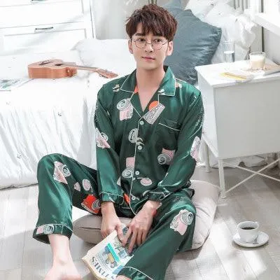 BZEL Sleepwear Women's Couple Pajamas Pijamas Women Satin Pyjama Woman Home Wear Silk Pyjama Set Home Suit Big Size Dropshipping