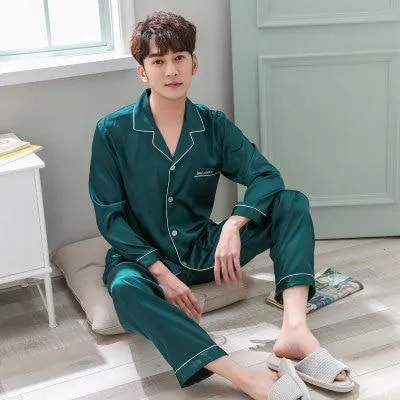 BZEL Sleepwear Women's Couple Pajamas Pijamas Women Satin Pyjama Woman Home Wear Silk Pyjama Set Home Suit Big Size Dropshipping