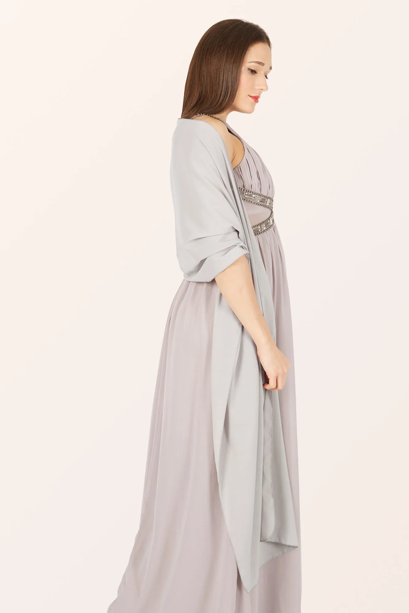 Chiffon Shawl - Silver