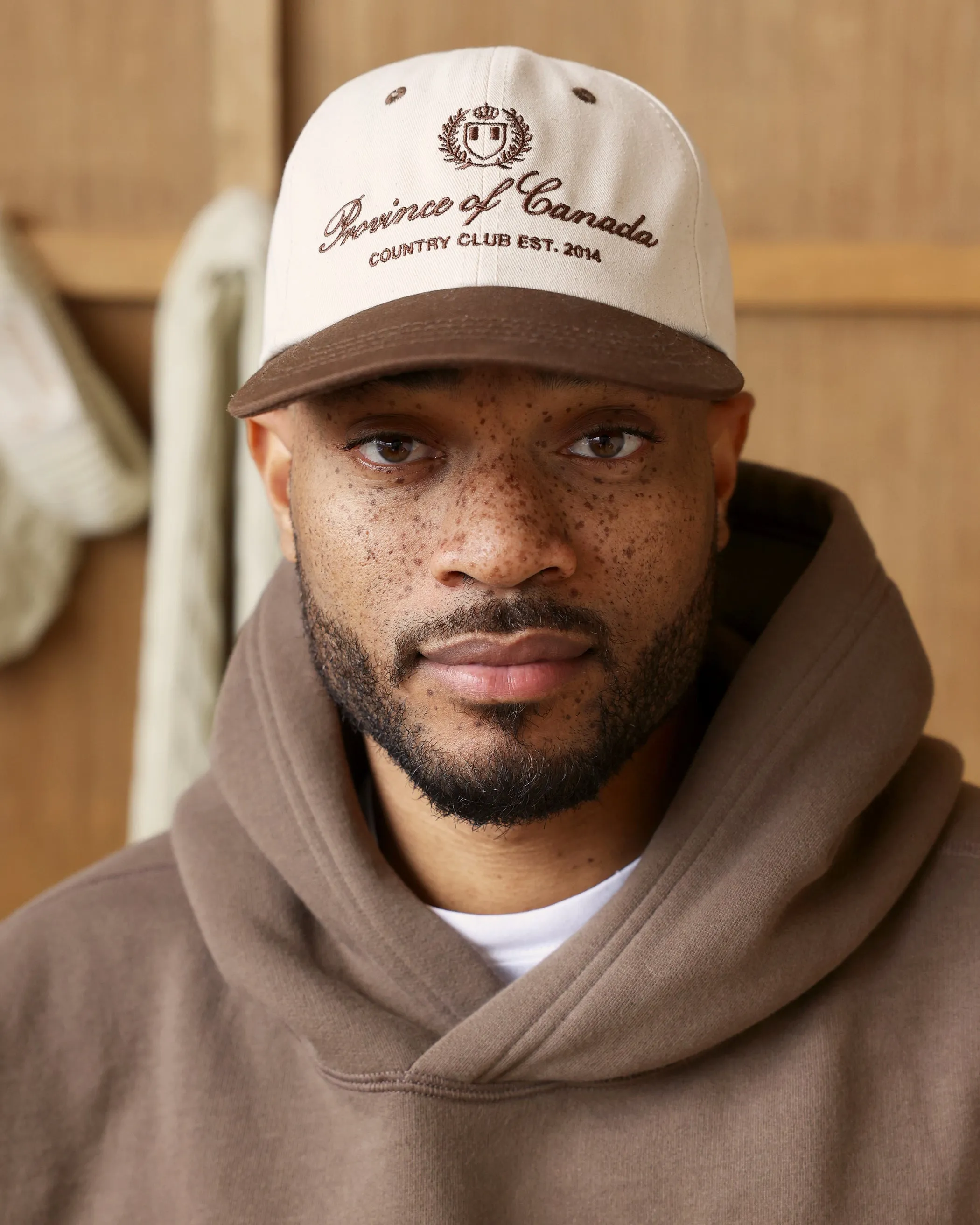 Country Club Baseball Hat Natural Brown