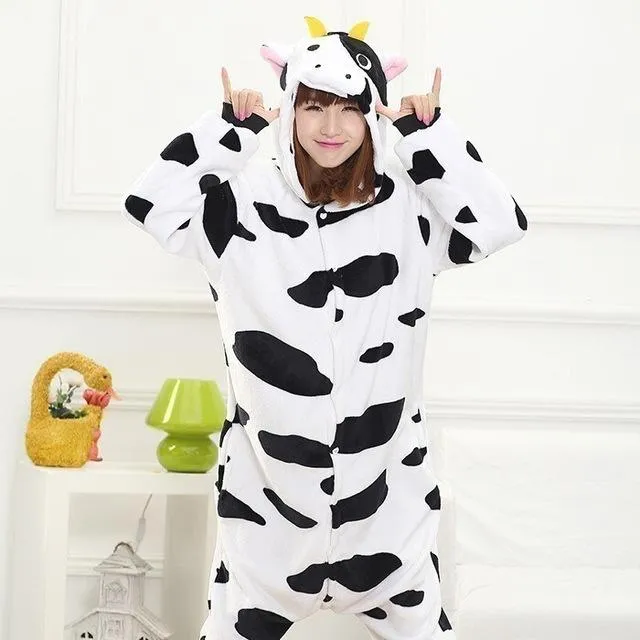kigurumi onesies for adults sleepwear 2019 pijama de unicornio Unicorn Panda pyjamas Jumpsuit Pajamas For women warm Onesie