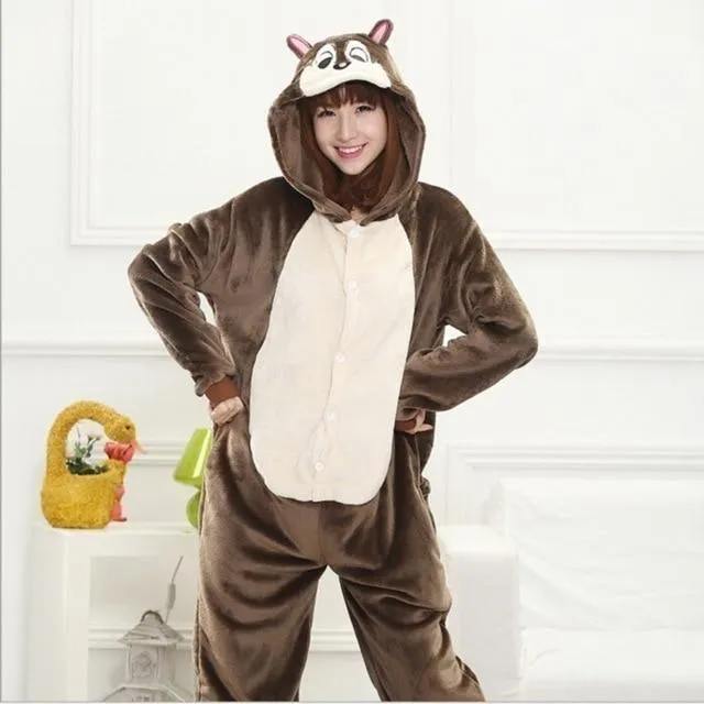kigurumi onesies for adults sleepwear 2019 pijama de unicornio Unicorn Panda pyjamas Jumpsuit Pajamas For women warm Onesie