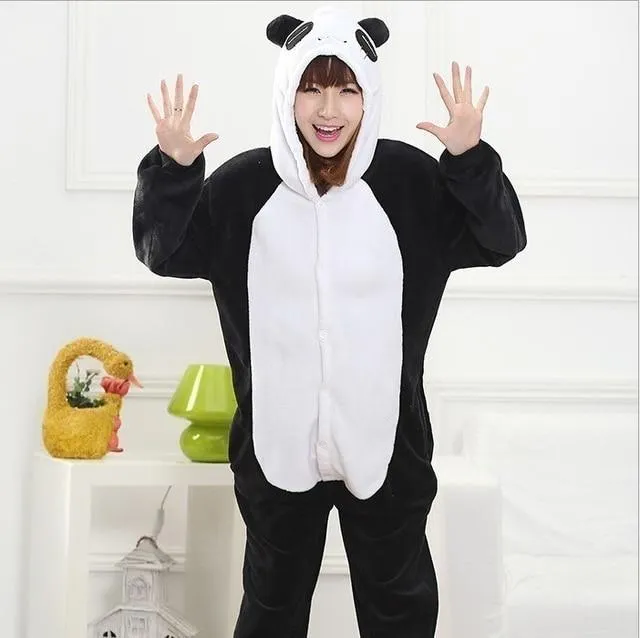 kigurumi onesies for adults sleepwear 2019 pijama de unicornio Unicorn Panda pyjamas Jumpsuit Pajamas For women warm Onesie