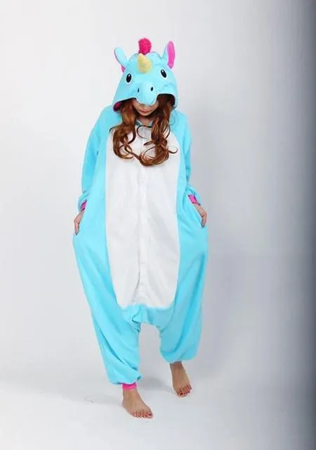 kigurumi onesies for adults sleepwear 2019 pijama de unicornio Unicorn Panda pyjamas Jumpsuit Pajamas For women warm Onesie