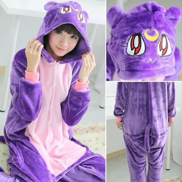 kigurumi onesies for adults sleepwear 2019 pijama de unicornio Unicorn Panda pyjamas Jumpsuit Pajamas For women warm Onesie