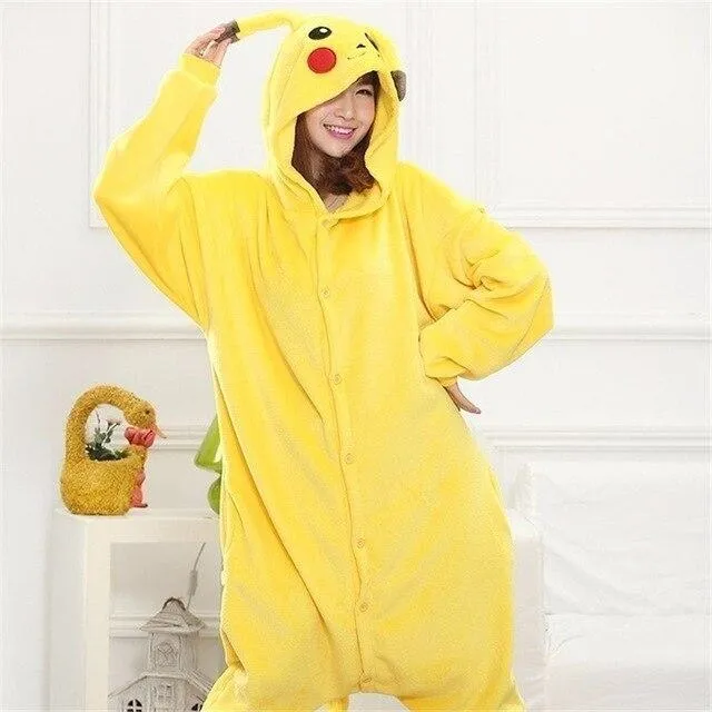 kigurumi onesies for adults sleepwear 2019 pijama de unicornio Unicorn Panda pyjamas Jumpsuit Pajamas For women warm Onesie
