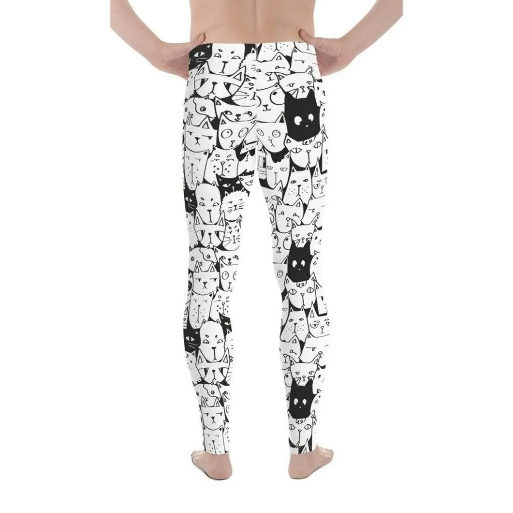 Kitty Pattern Men's Leggings