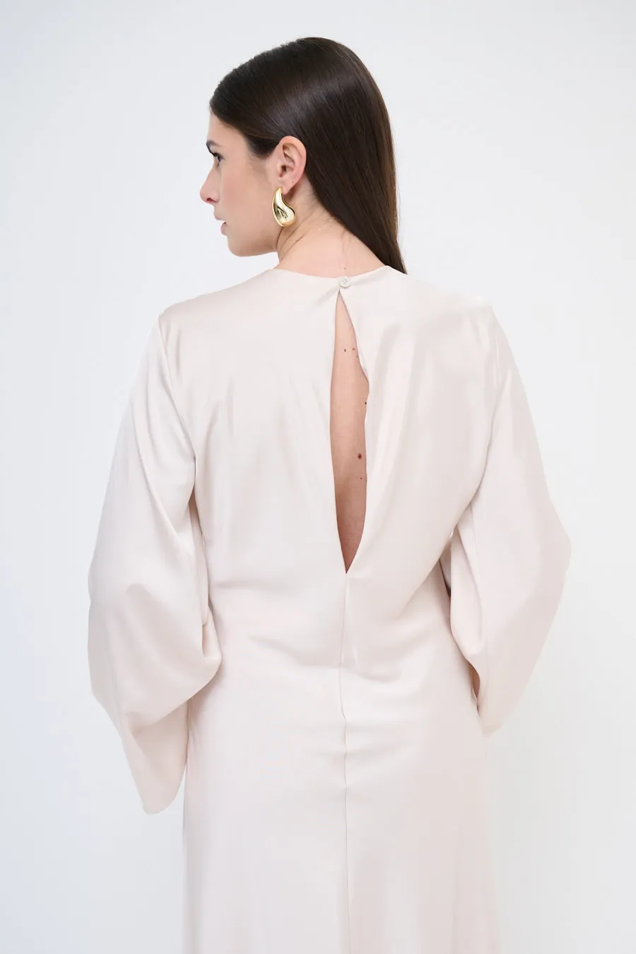 Long-sleeve flowy maxi dress wholesale