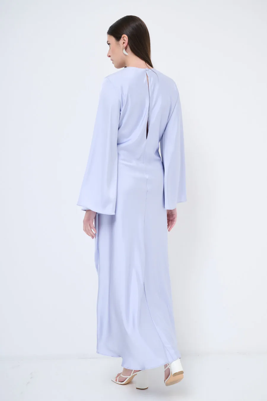 Long-sleeve flowy maxi dress wholesale