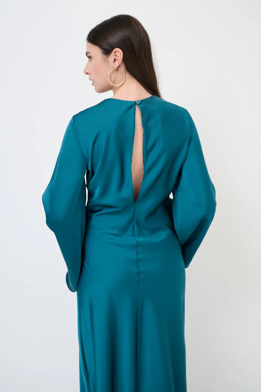 Long-sleeve flowy maxi dress wholesale