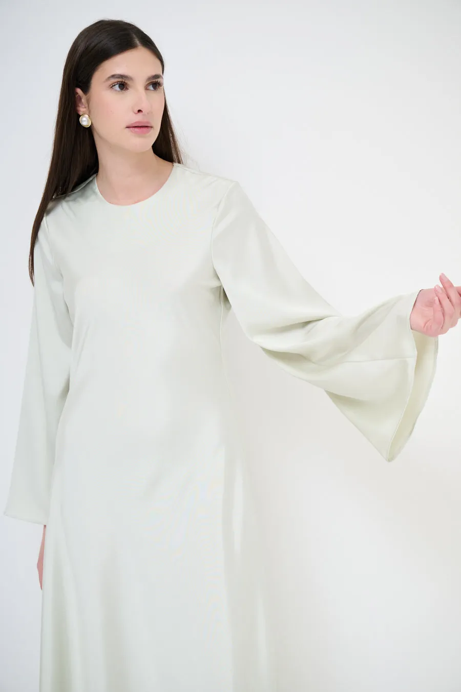 Long-sleeve flowy maxi dress wholesale