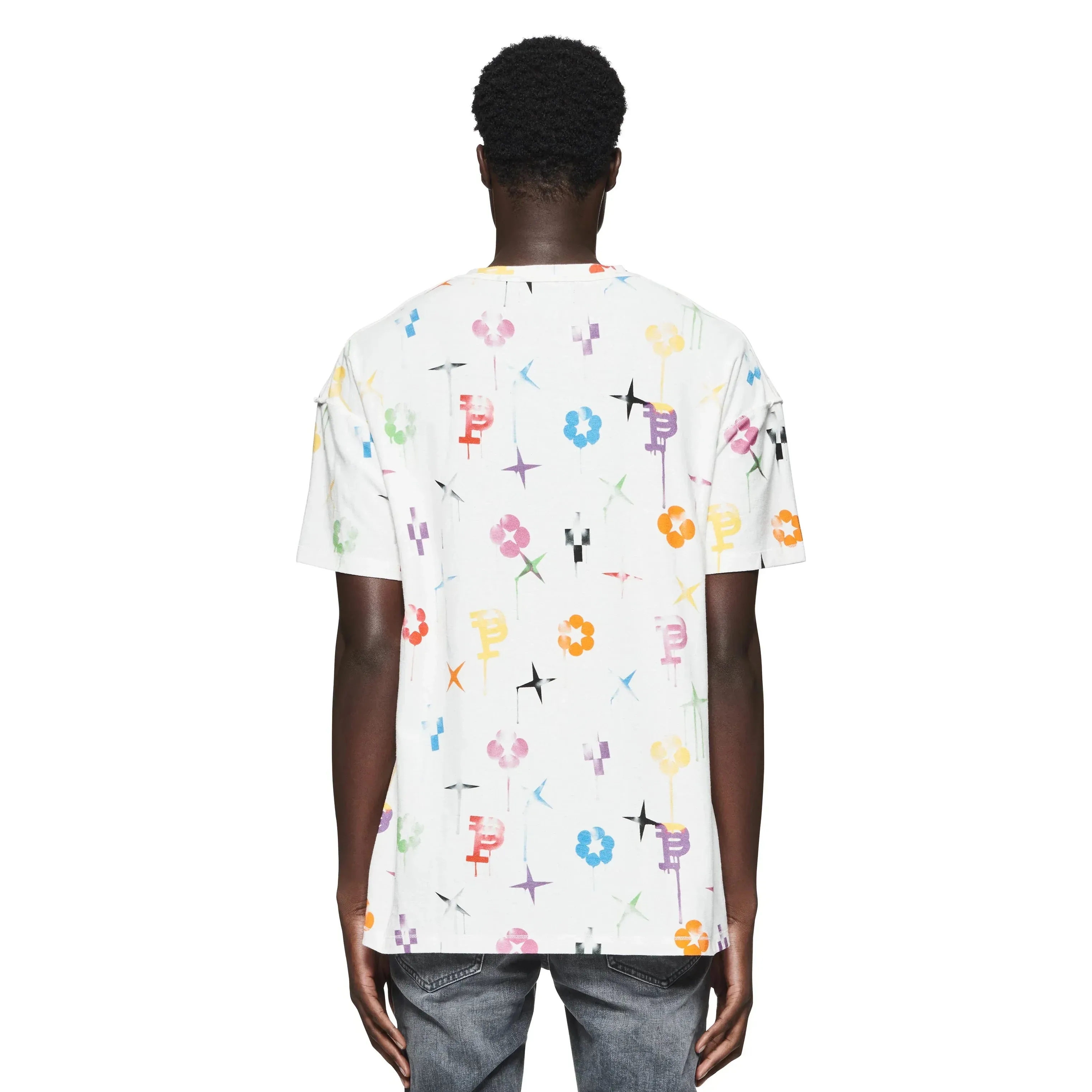 Purple Brand Painted Monogram T-Shirt