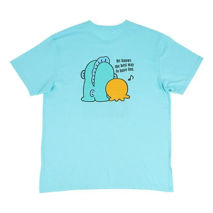 Sanrio Hangyodon BIG Graphic T-Shirt, Double-Sided