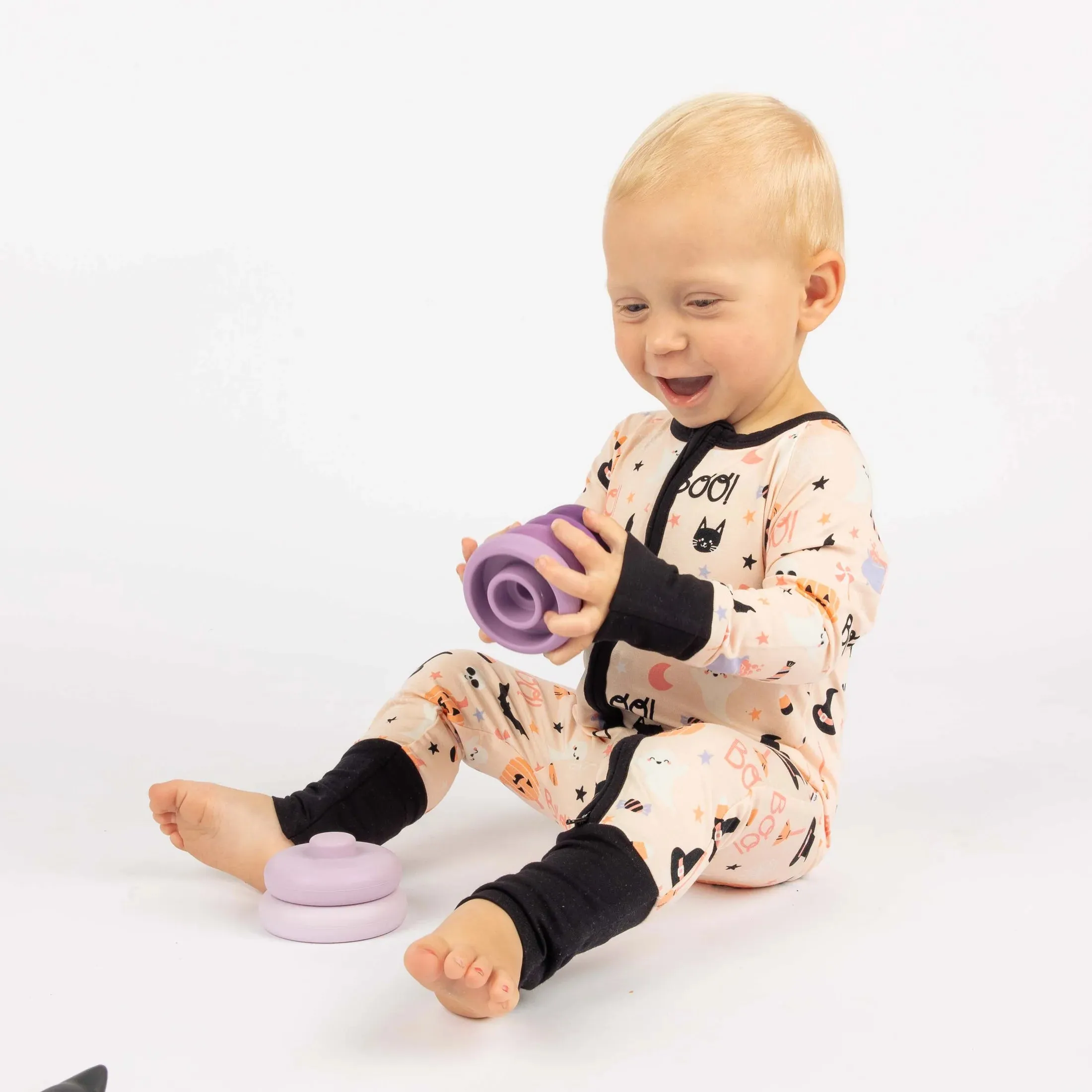 Sweet and Spooky Glow-in-the-Dark Halloween Bamboo Convertible Pajama