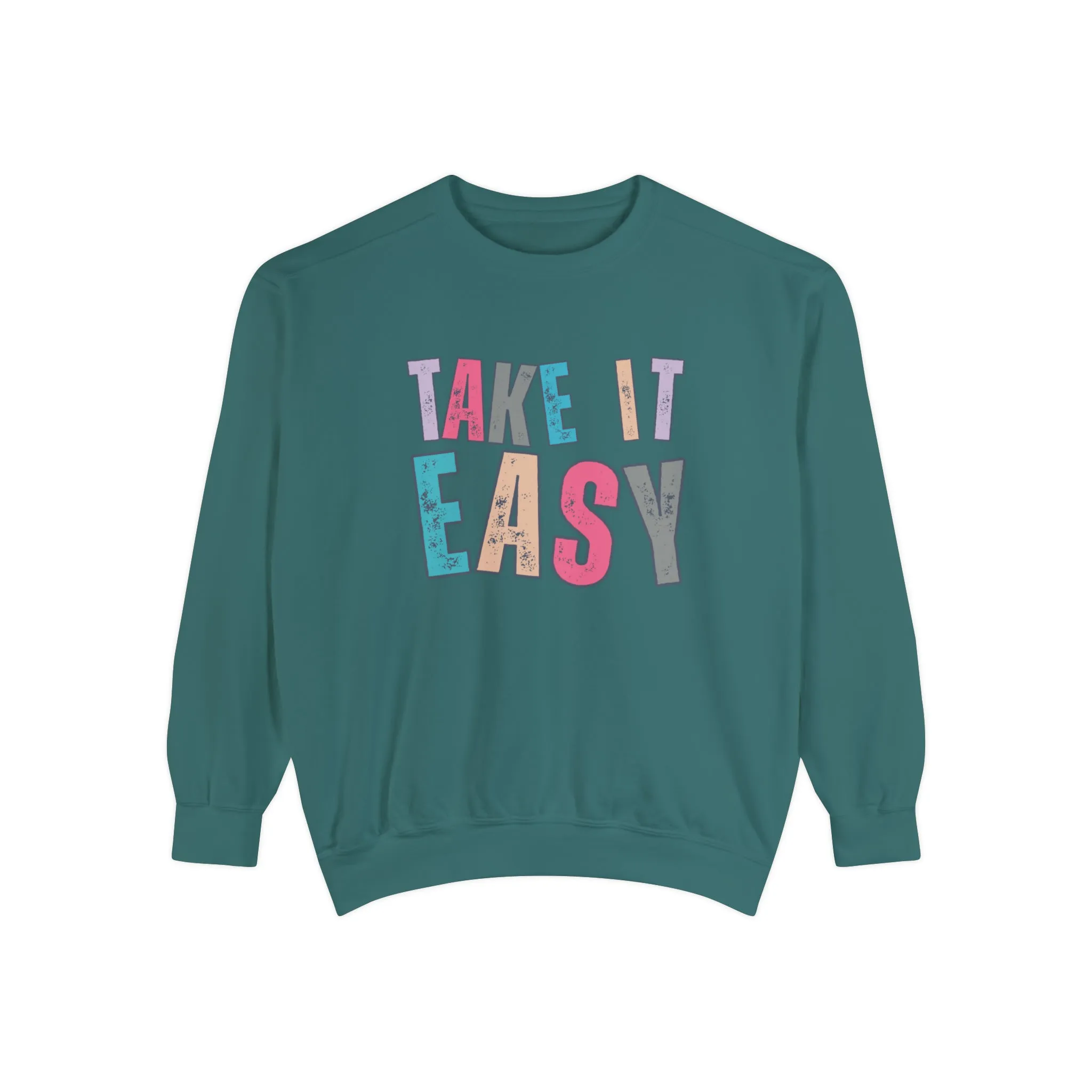 'Take It Easy' Relaxing Comfort Colors Women's Sweatshirt