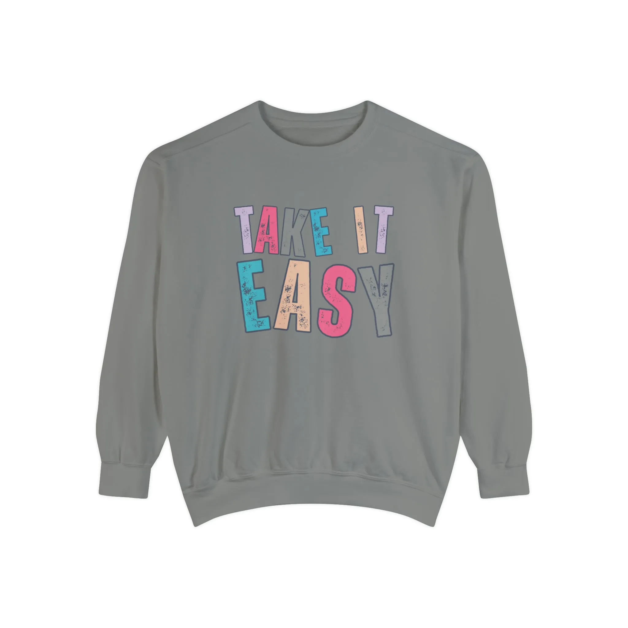 'Take It Easy' Relaxing Comfort Colors Women's Sweatshirt