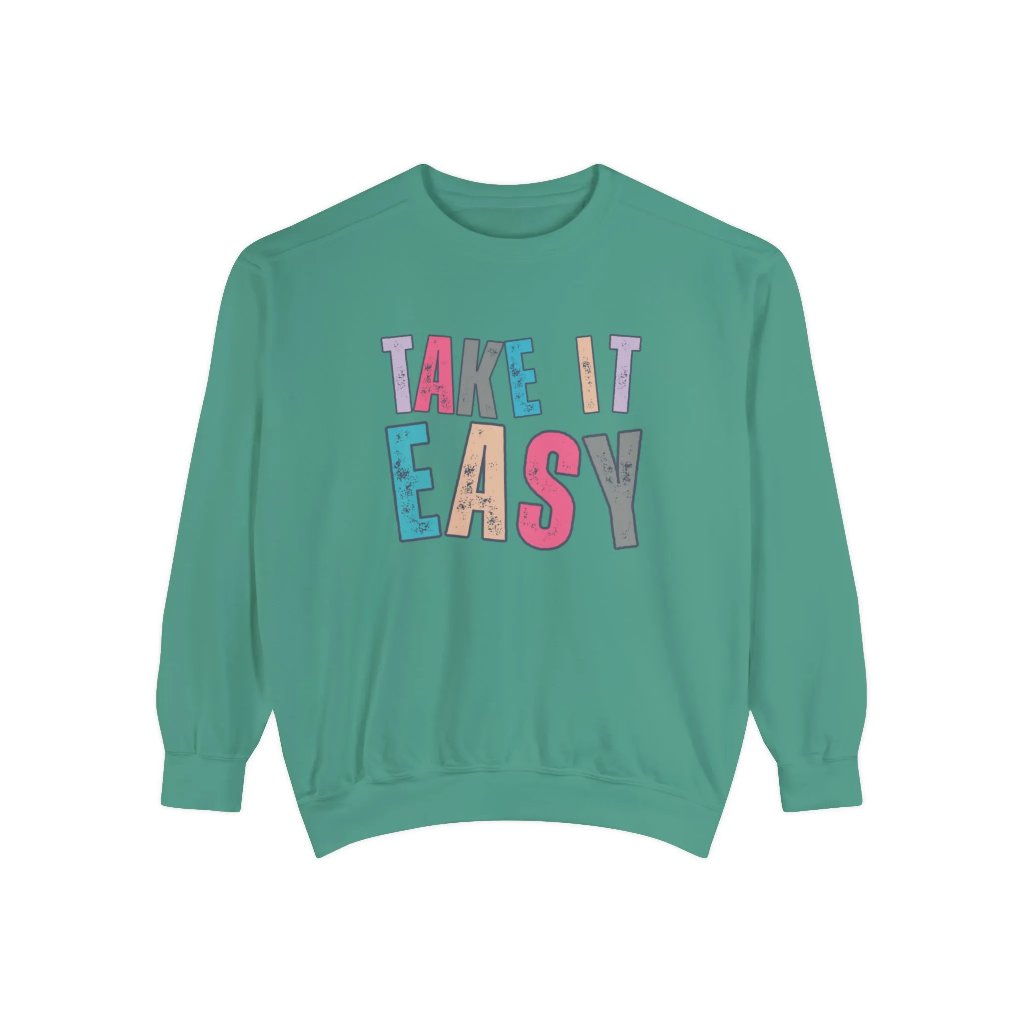 'Take It Easy' Relaxing Comfort Colors Women's Sweatshirt