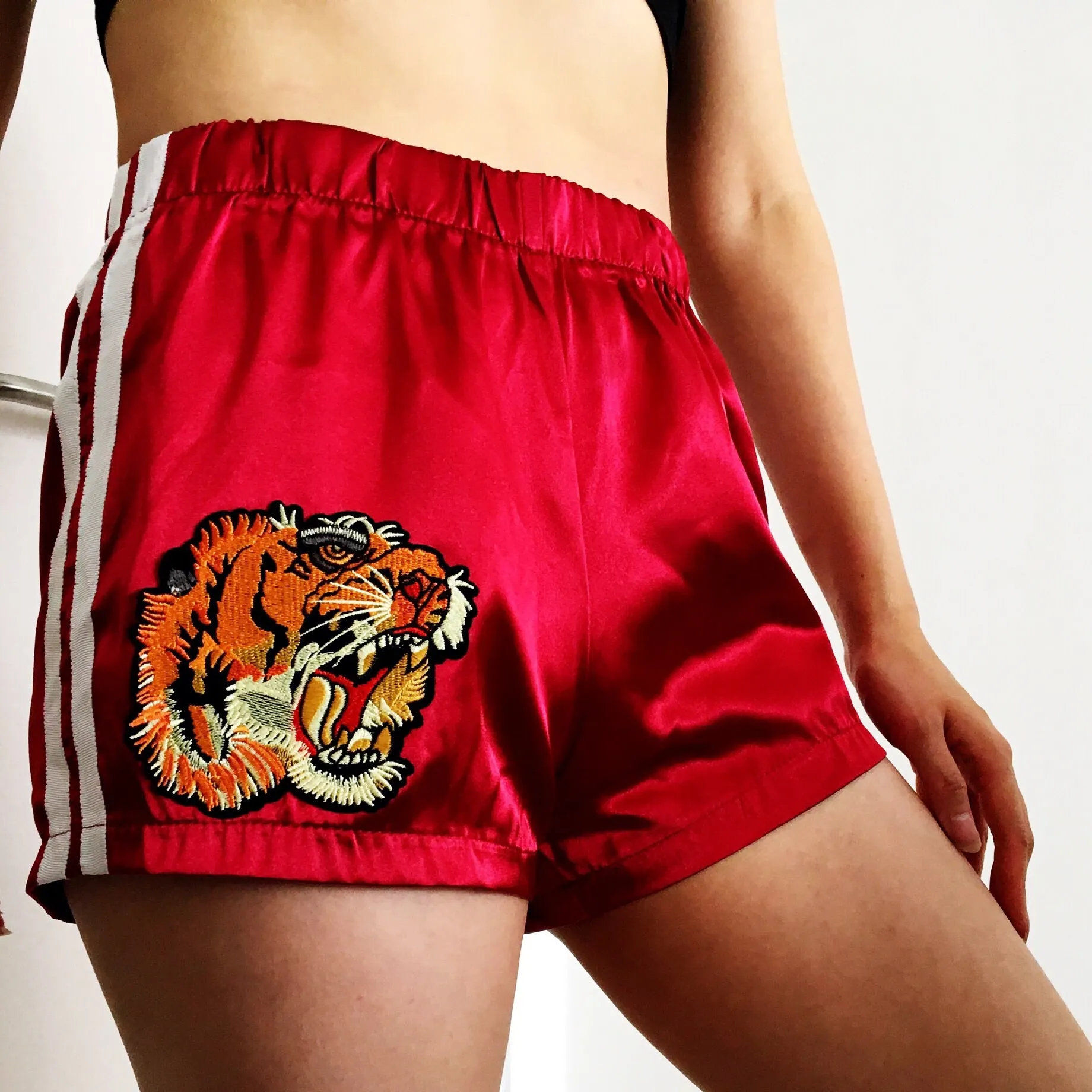 TIGER SILKY SPORTY SHORTS