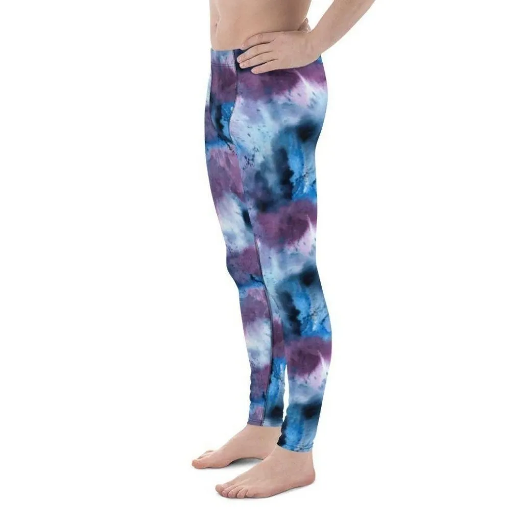 Watercolor Tie Dye Men's Leggings