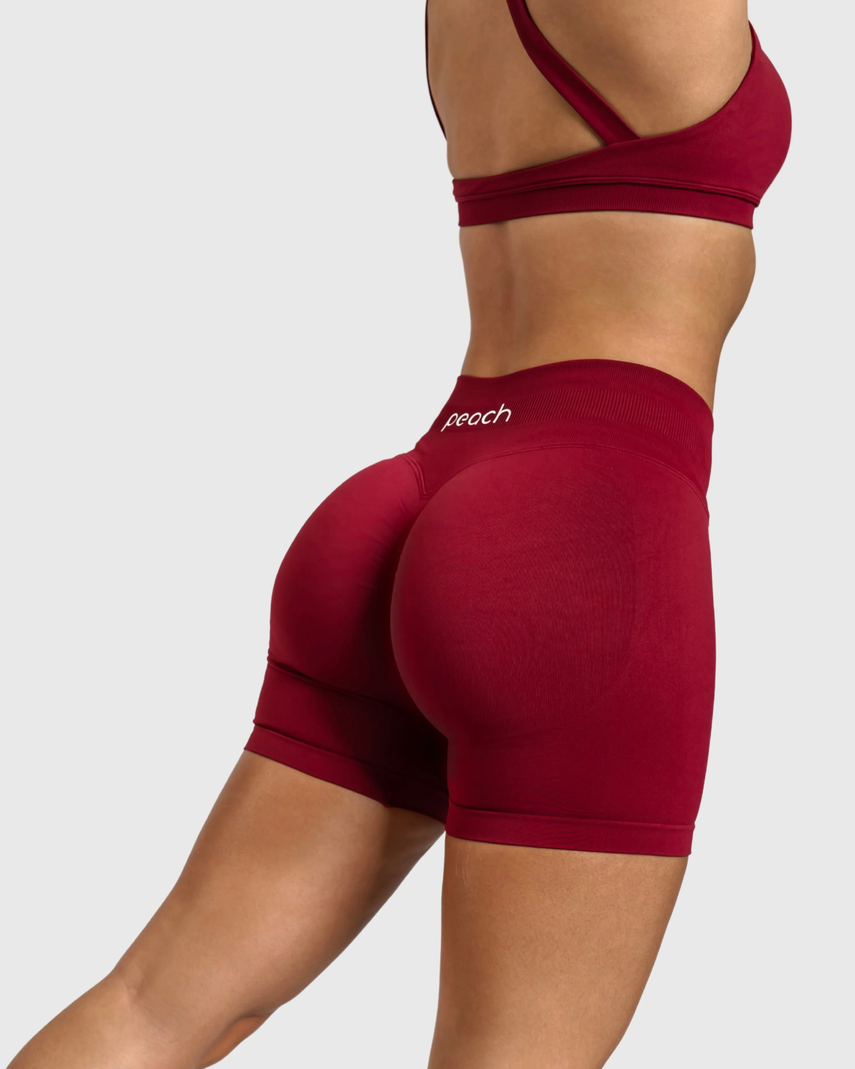 Wine Red Essence Shorts