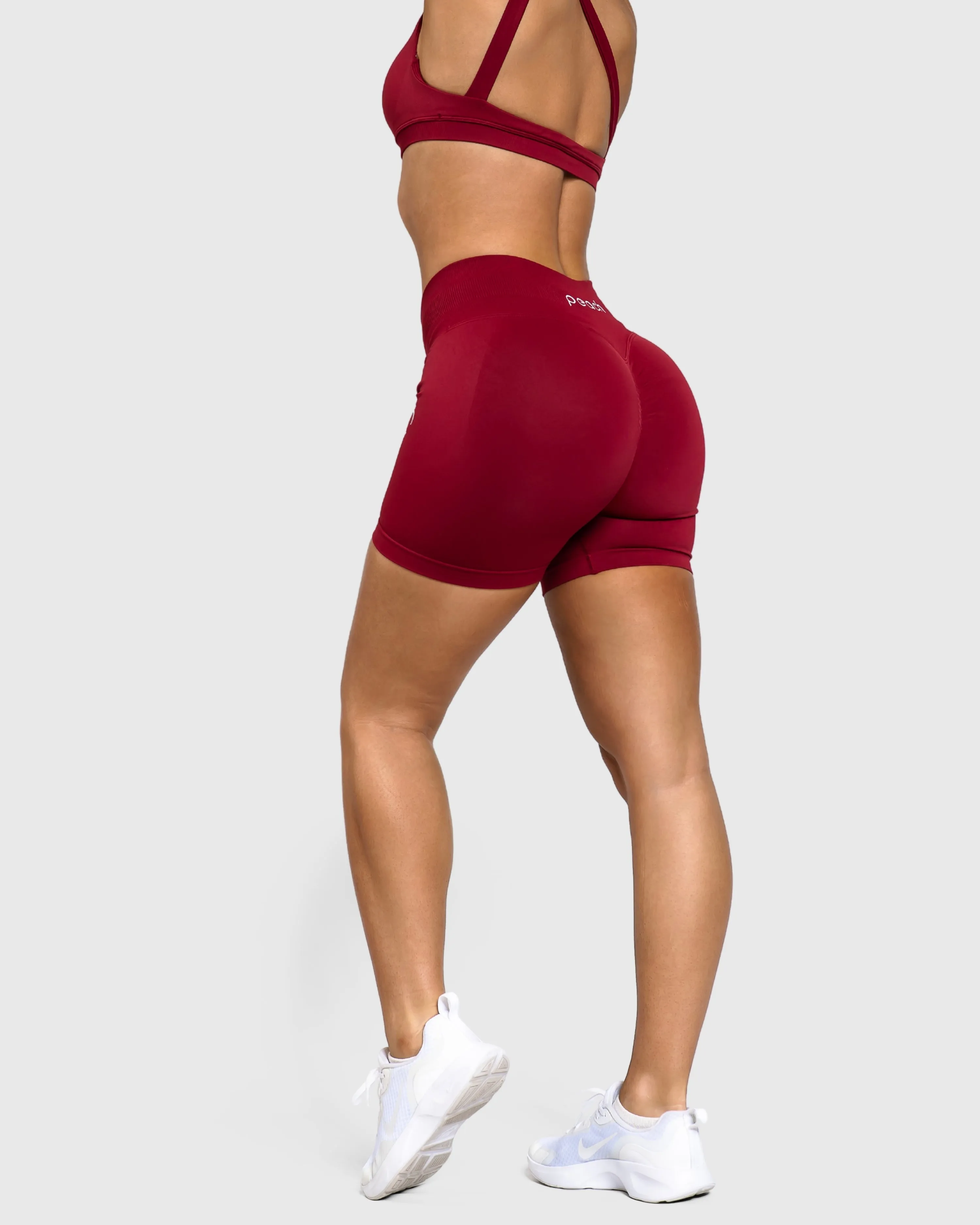Wine Red Essence Shorts