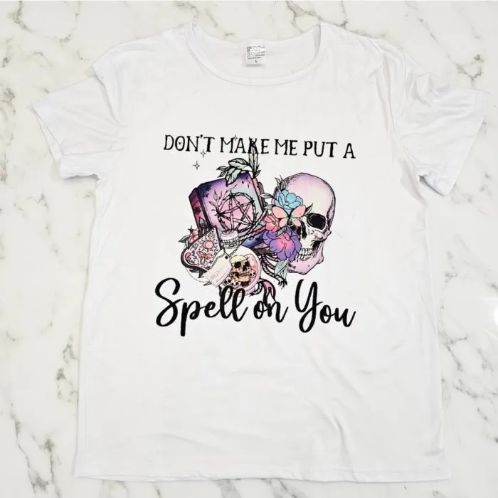 Women's Bright White I Put A Spell On You Graphic Tee