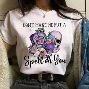 Women's Bright White I Put A Spell On You Graphic Tee