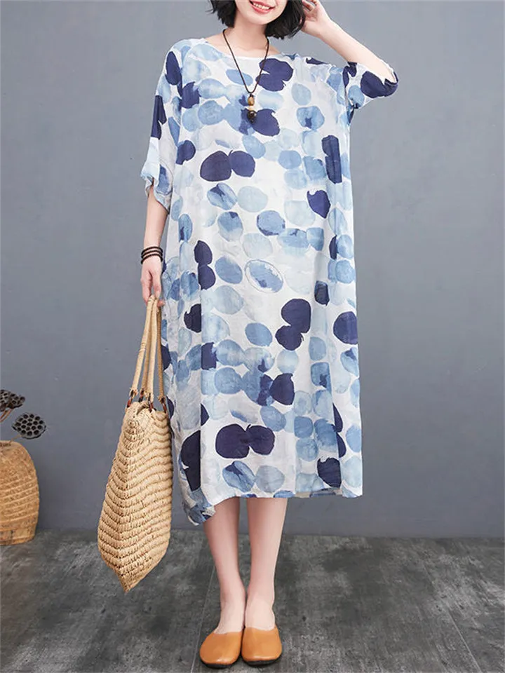 Women's Loose Graceful Mid Length Dresses